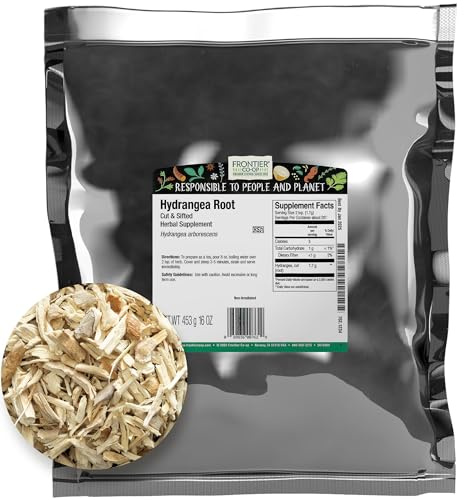 Frontier Co-op Hydrangea Root, 1lb Bulk Bag, Cut and Sifted | 100% Natural Roots | Ideal for Hydrangea Root Tea and Herbal Use, Kosher, Non Irradiated