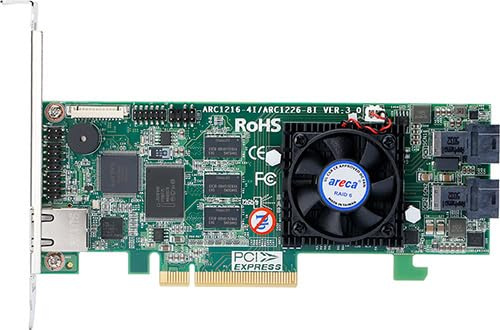 Areca ARC-1226-8I controller RAID PCI Express 3.0 12 Gbit/s