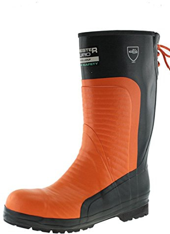 Skellerup Euro Forester Chainsaw Safety Boots Size=9 Orange Black