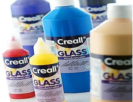 Creall - Loisirs créatifs - Peinture repositionnable pour vitres - Couleur assorties