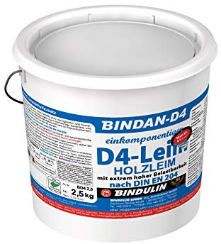 Bindan-D4 (1-Komponenten-D4-Leim) inkl.1 Leimspachtel und Pinsel (2,5 Kilogramm)
