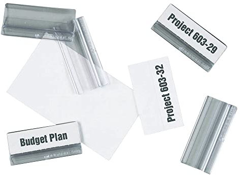 Durable Reiter transparent, mit blanko Einsteckschildern - für SHERPA Sichttafeln, 560919