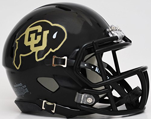 COLORADO BUFFALOES NCAA Riddell Revolution SPEED Mini Football Helmet BLACK