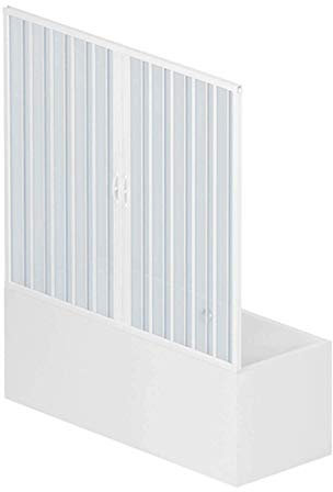 ROLLPLAST PINTO PVC Badewannefaltwand 160 cm mit zentraler Öffnung Mod. Nina
