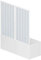 ROLLPLAST PINTO PVC Badewannefaltwand 160 cm mit zentraler Öffnung Mod. Nina