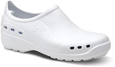 Feliz Caminar - Flotantes Shoes, Zapato Sanitario, Blanco, 38 EU