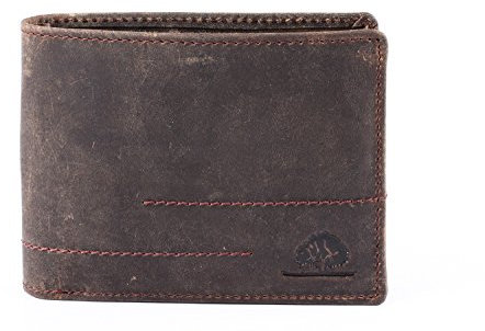 Greenburry Vintage Revival Vol.2 Geldbörse Leder Portemonnaie Querformat braun