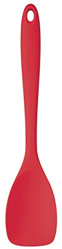 KitchenCraft Colourworks Silicone Spatula Spoon, 28 cm - Red