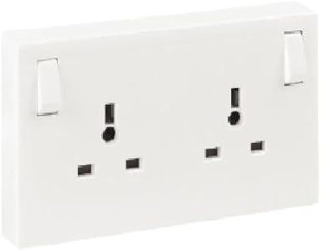 Single To Double Socket Converter (1 Gang To 2 Gang)