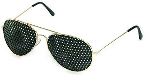 VANLO Metall-Rasterbrille 420-PGG - ganzflächiges Raster