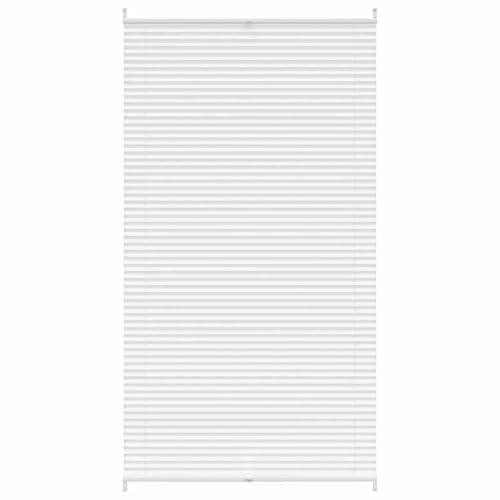 Plissee Faltrollo Rollo Sichtschutz Jalousie Plisseerollo Klemmen 110x200cm Weiß