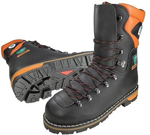 TREEMME Waldarbeiter Schnittschutzstiefel GR 42 Schnittschutz Klasse 2 S3