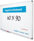 Vivol Eco Magnetic Whiteboard 60x90 | Aluminium Rahmen | Magnettafel Whiteboardwand Magnetwand | Stiftablage | 8 Größen | Magnetisch und Beschreibbar