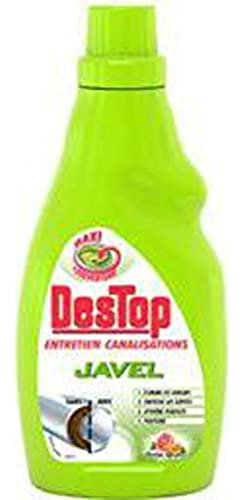 Destop Entretien Canalisation Gel Javel Fraîcheur Agrumes Flacon de 750 ml