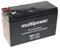 Multipower Blei-Gel Akku MP8-12c 12V/8Ah 8000mAh Zyklenfest