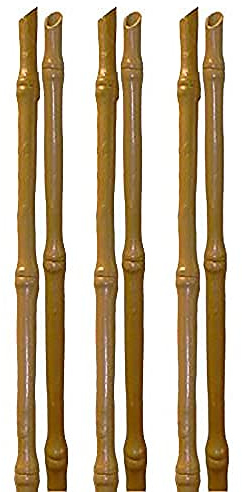 TENAX Bamboo Up, Höhe 120 cm, Durchmesser 18 mm, Synthetische Stütze für Pflanzen, Packung zu je 6 Stück, Farbe Bambusähnlich, Stützt Gemüse und Blumen