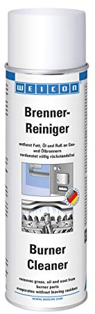 WEICON 11205500 Brennerreiniger 500ml – Entfetter & Schmutzentferner für Kamin & Ofen-Rohr, farblos