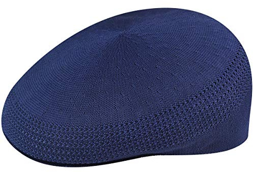Kangol Tropic Ventair 504 Flat Cap, Blue (Navy), Small