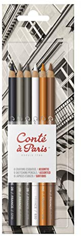 Conté à Paris Sketch - Paquete de 6 lápices de colores, multicolor