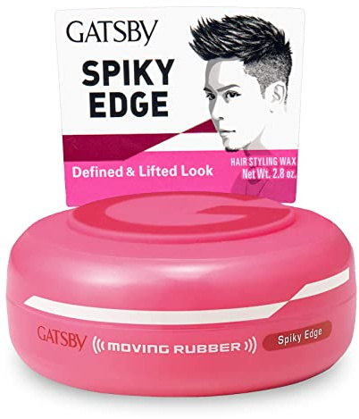 GATSBY Moving Rubber Spiky Edge Haarwachs, Pink Spiky Edge (80g)