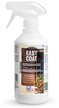 Ica For You Easycoat - Ritonificante all'Acqua per Serramenti in Legno Verniciati, Mantiene il Legno Protetto, Trasparente, 0.5 L - Easycoat-0050