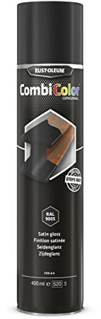 RUST-OLEUM 7375.0.4 Combicolor Original Aerosols, Superior Metal Protection, Direct To Rust, Satin black -RAL 9005