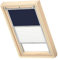 VELUX Original Dachfenster Duo Verdunkelungsrollo für F06, Dunkelblau, mit Grauer Führungsschiene