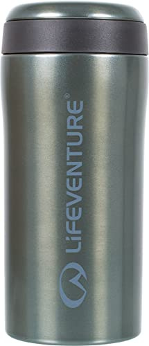 Lifeventure Thermal Mug, Leakproof & Vacuum Insulated Reusable Coffee Travel Cup, 300ml, Gloss Tungsten