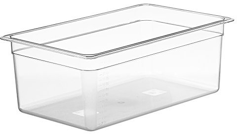 LIPAVI Contenedor Sous Vide C20-25 litros - Policarbonato, transparente - Adecuado para 2x N20X /L20