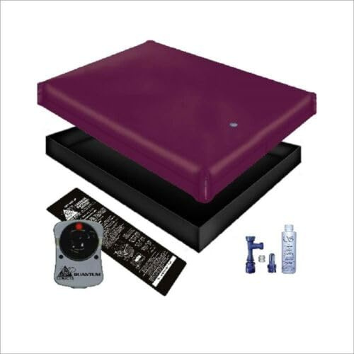 Genesis Series Free Flow Full Motion Basic Waterbed Bundle Package (Mattress, Liner, Heater, Fill & Drain kit) for hardside (Wood Frame) waterbed Queen (60x84)