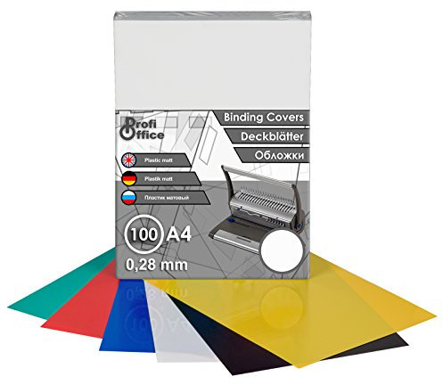ProfiOffice® Deckblätter, DIN A4, matt-transparent, 0,28mm 100 Stück(39000)