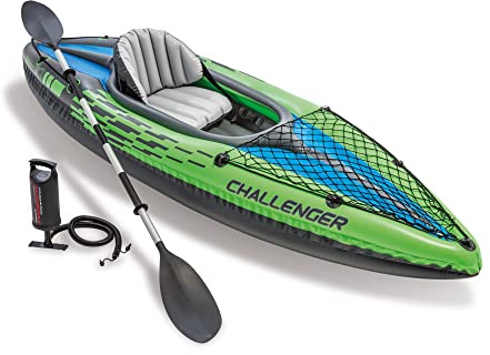 KAYAK CANOA GONFIABILE CHALLENGER K1 a 1 POSTO IN PVC ACCESSORIATA 68305 INTEX