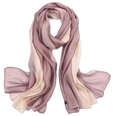 Lalander 195 x 70 cm Elegante Sciarpa Stola Sciarpa in seta sfumata regalo fidanzata donna Bruan. Taglia unica