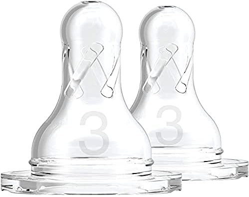 Dr.Brown 's Options – schmaler Sauger für Babyflaschen +6 meses durchsichtig