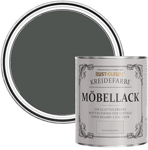 Rust-Oleum AMZ0034 Watercolour Chalky Finish Furniture Paint - Graphite - 750ml