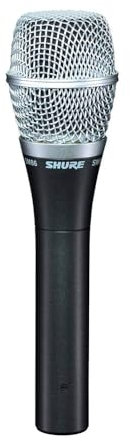 Shure SM86-LC Kondensator-Gesangsmikrofon mit Nierencharakteristik für professionelle Live-Auftritte, Schwarz