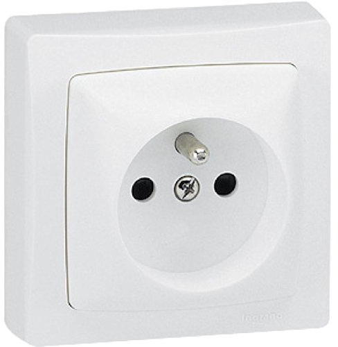 LEGRAND | Prise De Courant 2P+T Avec Éclips, Appareillage Saillie Blanc, Connexion Rapide Sans Outil, Protection Enfant Intégrée, Prête À Installer