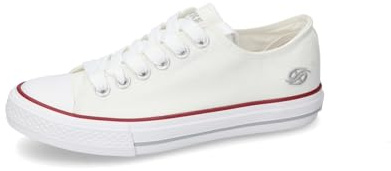 Dockers by Gerli Damen Low-Top Sneaker, Frauen Halbschuhe,schnürschuhe,schnürer,Business,Freizeit,straßenschuhe,Weiss,36 EU