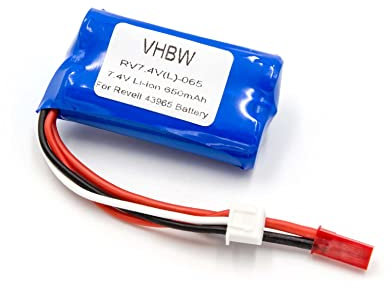 vhbw Akku kompatibel mit Jamara Flyscout Drohne Multicopter Quadrocopter (650mAh, 7,4V, Li-Ion)