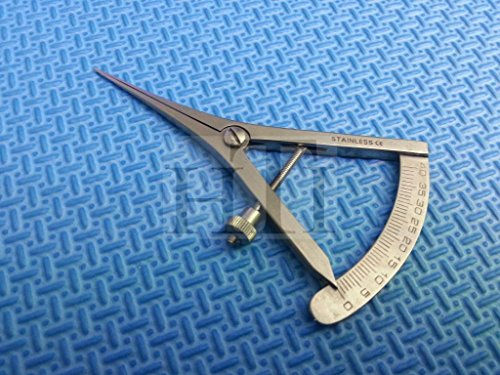 CASTROVIEJO Caliper Graduated 0-40MM Straight 3.5 HIGH Premium Grade (HTI Brand)