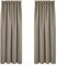 Deconovo Gardinen Blickdicht Vorhang Kräuselband Vorhänge Kälteschutz Verdunkelung Schlafzimmer, 175x140cm(HöhexBreite), Taupe, 2er Set