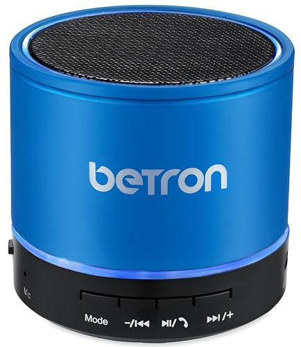 Betron KBS08 Bluetooth Speaker, Wireless, Portable, Mini, Blue