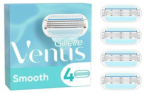 Gillette Venus Smooth Razor Blade Refills, 4 each