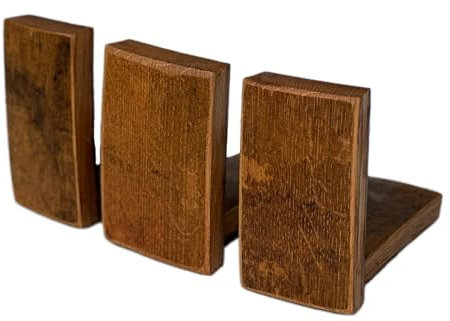 Temesso Untersetzer, Füße aus Holzdauben für Weinfass geölt - Fasserhöhung im 3er Set (Höhe 3 cm (1 Daube))