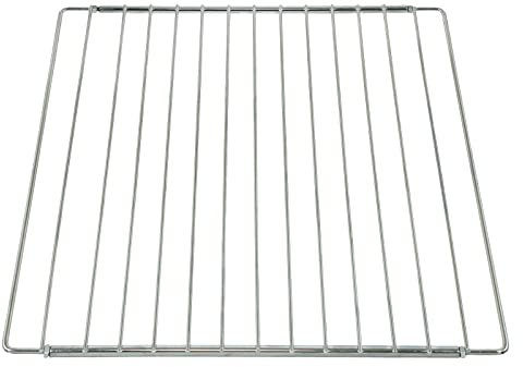 SPARES2GO Universal, chrom, verstellbar, Feste Ablage für Grill Ofen, Herd, BBQ & Grill (310 mm x 360-590mm)