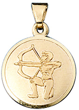 Jobo Sternzeichen-Anhänger Schütze aus 8 Karat 333 Gold