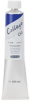 Schmincke - College Oil, Ultramarinblau in 200 ml-Tube, 31410015, Künstler-Ölfarben, bewährte Künstlerpigmente und natürliche Pflanzenöle, gute Lichtechtheit