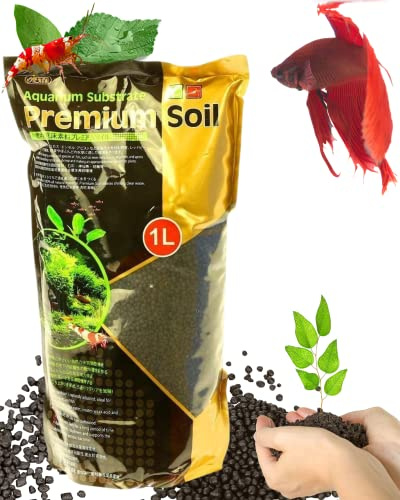 Akvarieutrustning substrat premium jord 0,9 kg för planterade dvärg räkor vattenväxter aktiverade