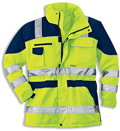 Uvex Construction Protection Flash Herren-Arbeitsjacke - Warngelbe Männer-Sicherheitsjacke - Sehr Gute Thermoisolierung L