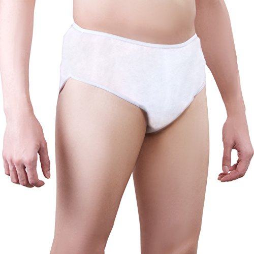One-Wear Slip Uomo Monouso in Polipropilene Non Tessuto, Intimo Maschile | Intimo maschile usa e getta leggero per viaggi, ospedale, spa, massaggi, spray abbronzatura, emergenze, sauna e per palestra